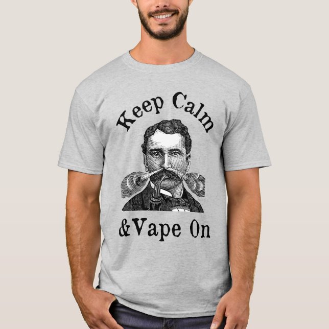 Behållans Lugn och Vape på T-Shirt (Framsida)