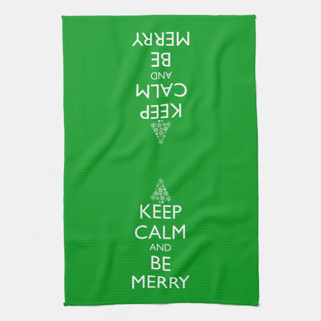 BEHÅLLANS LUGN OCH VARA MERRY KÖKSHANDDUK (Vertikal)