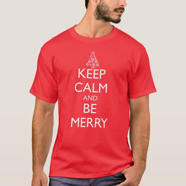 BEHÅLLANS LUGN OCH VARA MERRY T SHIRT (Framsida)