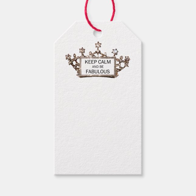 "Behållans Lugn och vara uppmjukande" Presentetikett (Framsidan)