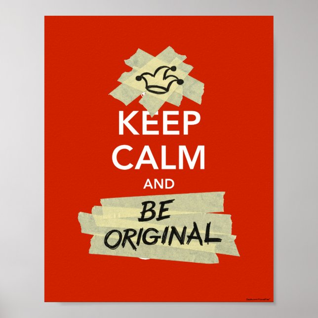 Behållans Lugn och vara ursprunglig Poster (Framsidan)