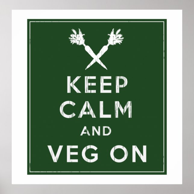 Behållans Lugn och Veg On Poster (Framsidan)