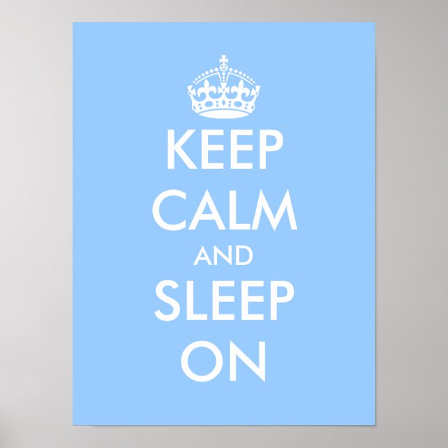 Behållans lugn och viloläge | Baby blue poster pla (Framsidan)