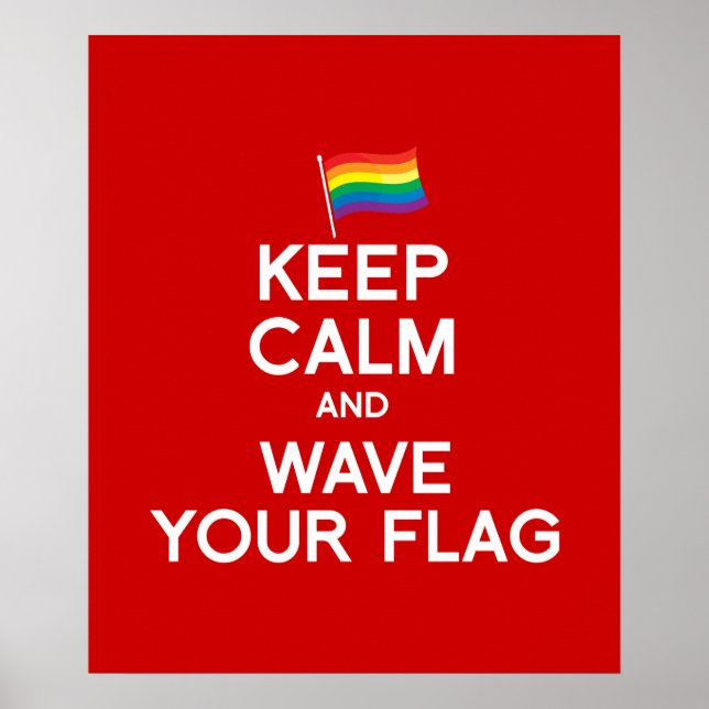 BEHÅLLANS LUGN OCH VINNA FLAGGA POSTER (Framsidan)