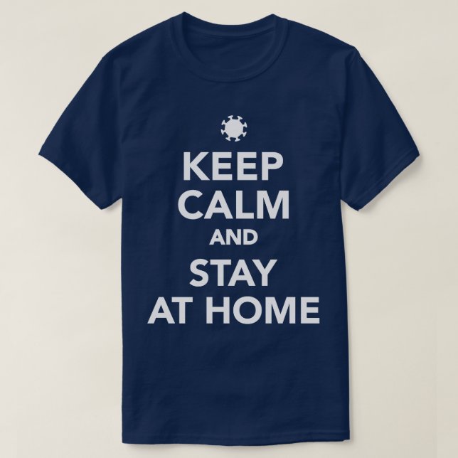 Behållans lugn och vistelse hemma t shirt (Design framsida)