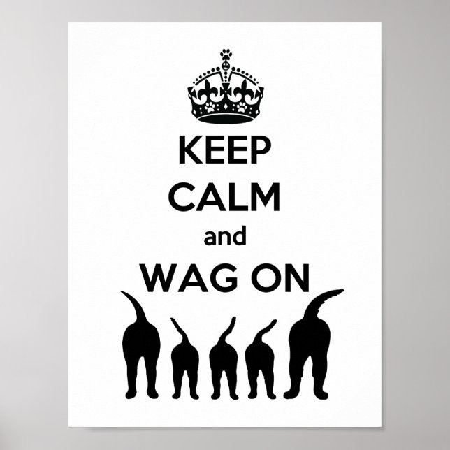 BEHÅLLANS LUGN och WAG ON Poster (Framsidan)