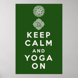 Behållans Lugn och Yoga On Poster