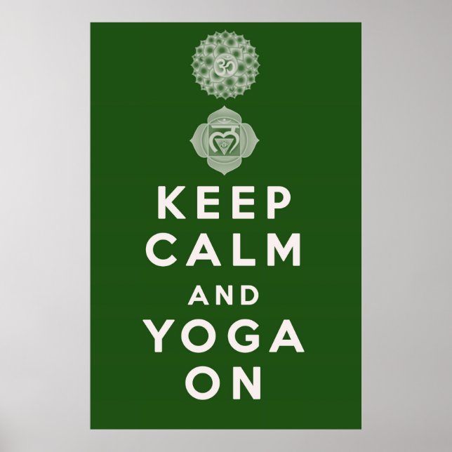 Behållans Lugn och Yoga On Poster (Framsidan)