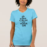 Behållans Lugn och Yoga On T-shirt<br><div class="desc">Gör några hälsosamma val och ta med lite yoga i ditt liv! Söt som är lätt att behålla lugn medan du utför den här aktiviteten.</div>
