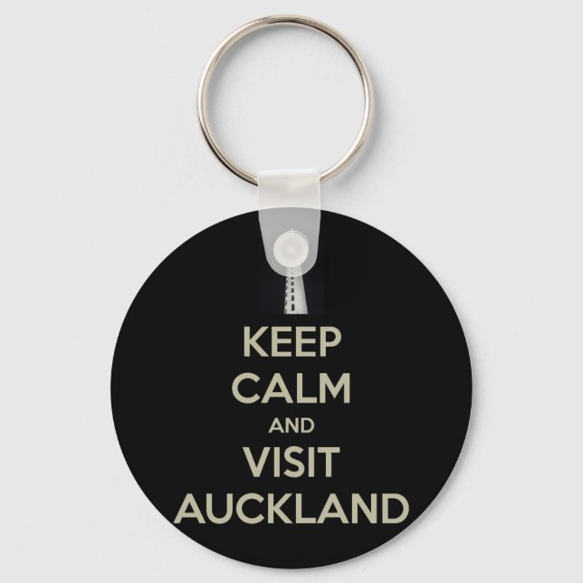 behållans lugn på auckland nyckelring (Framsida)
