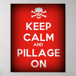 Behållans Lugn Pillage on Pirat Poster