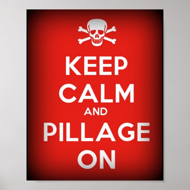 Behållans Lugn Pillage on Pirat Poster (Framsidan)