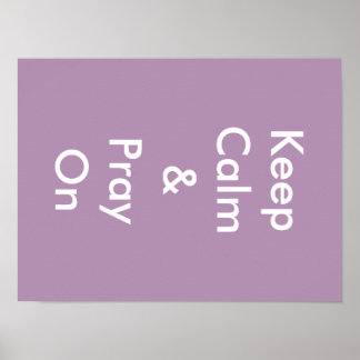 Behållans Lugn & Pray On Poster