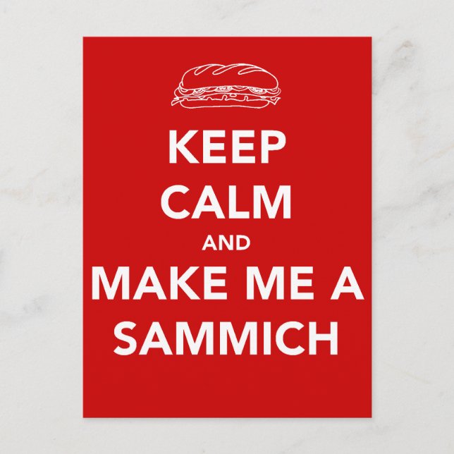 BEHÅLLANS LUGN. SAMMICH TIME VYKORT (Framsida)