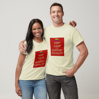 behållans lugn stöder jämställdhet tee shirt