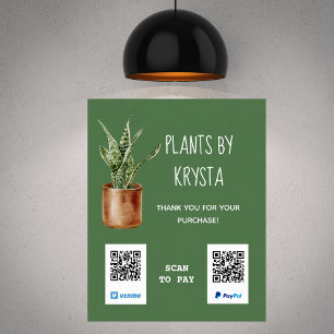 Behållaranläggningens Anpassade QR-kodbetalning Poster