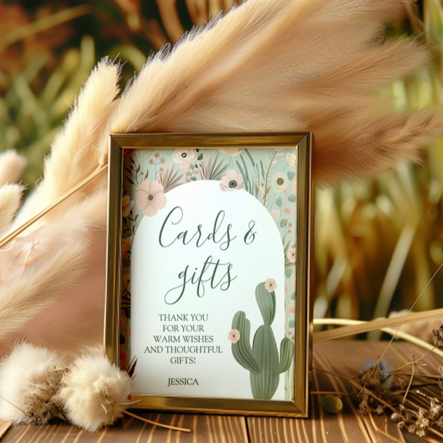 Behållare för barn i ökenchipet poster (This chic design text is fully customisable to deliver your message! )