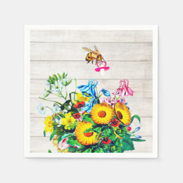 Behållare för Blommigtarna  Bes Nappar Pappersservett