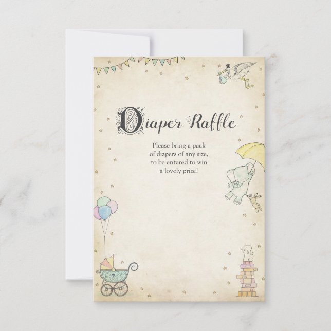 Behållare för Bok-babyskor - papperskorgskort Inbjudningar (Framsida)