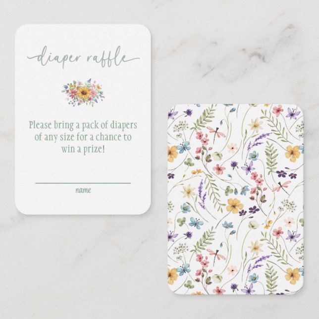 Behållare för Grönt av jokerblomma, bläddringskort Tilläggskort (Fram/baksida)