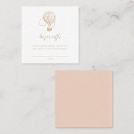 Behållare för vattenfärg, babykläder, Rosa - blädd Fyrkantigt Visitkort