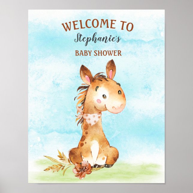 Behållare för vattenfärgsbarn, babyskor poster (Framsidan)