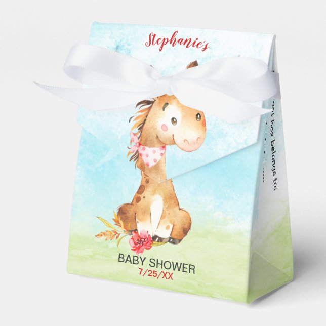 Behållare för vattenfärgsbarn, babyskor presentaskar (Framsidan Sidan)