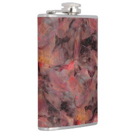 Behållare i röda nyanser på svart grått-kornig bak fickplunta