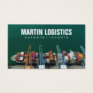 BehållarFrakt Logistik Hamn Visitkort