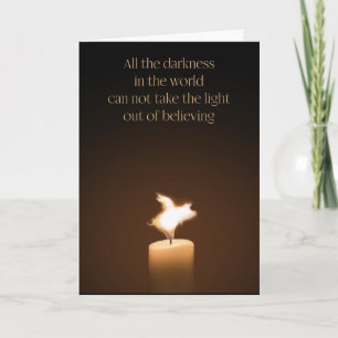 Behållarkort för ljus i Gris Kort