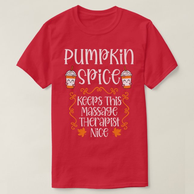 Behållor av kvinnans Pumpkin Spice T Shirt (Design framsida)