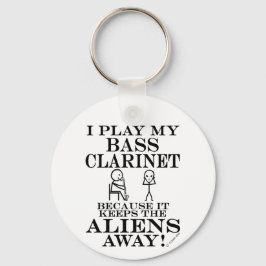 Behållor Utomjordingar Away Bass Clarinet Nyckelring