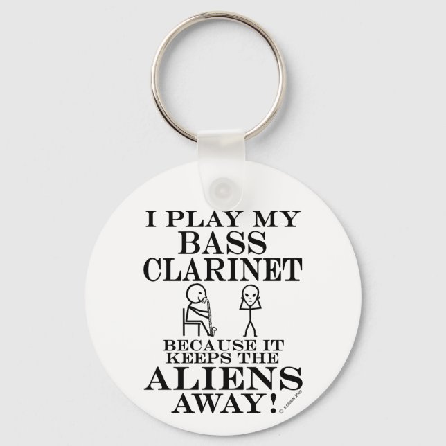 Behållor Utomjordingar Away Bass Clarinet Nyckelring (Framsida)
