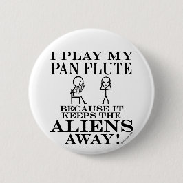 Behållor Utomjordingar bort Pan Flute Knapp