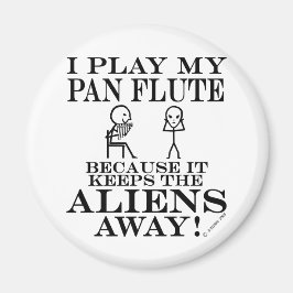 Behållor Utomjordingar bort Pan Flute Magnet