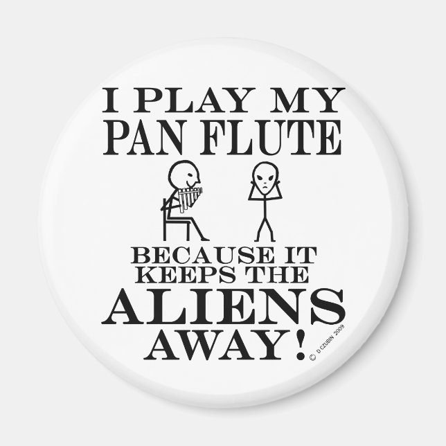 Behållor Utomjordingar bort Pan Flute Magnet (Framsidan)