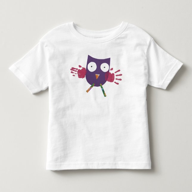 Behändig uggla - småbarn tee shirt (Framsida)