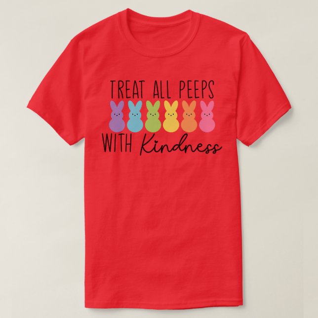 Behandla alla bunnier med kindness Smart Teacher Ö T Shirt (Design framsida)
