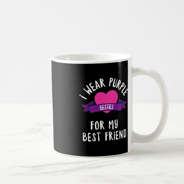 Behandla Alzheimers Bära Lila för min bästa vän Kaffemugg (Höger)
