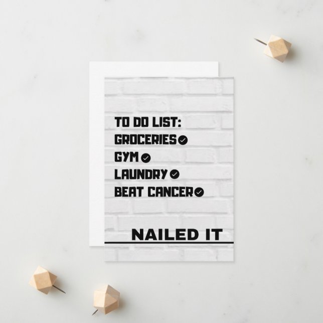 Behandla cancerkort meddelande (Fram/Back In Situ)