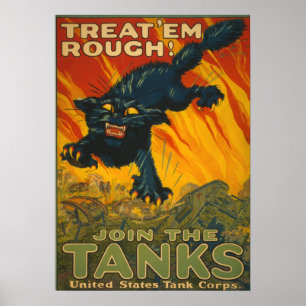Behandla dem Rough - Gå med Tankerna Poster