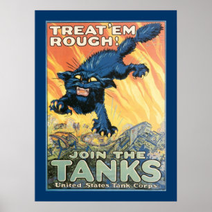 Behandla dem Rough - Gå med tankerna Poster