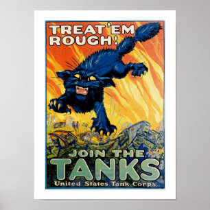 Behandla dem Rough - Gå med Tankerna Poster
