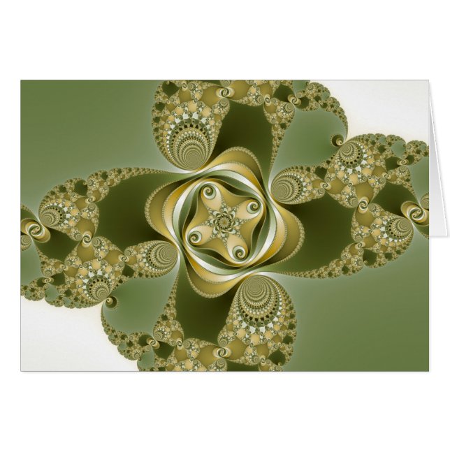 Behandla detta - Fractal Hälsningskort (Framsidan Horizontal)