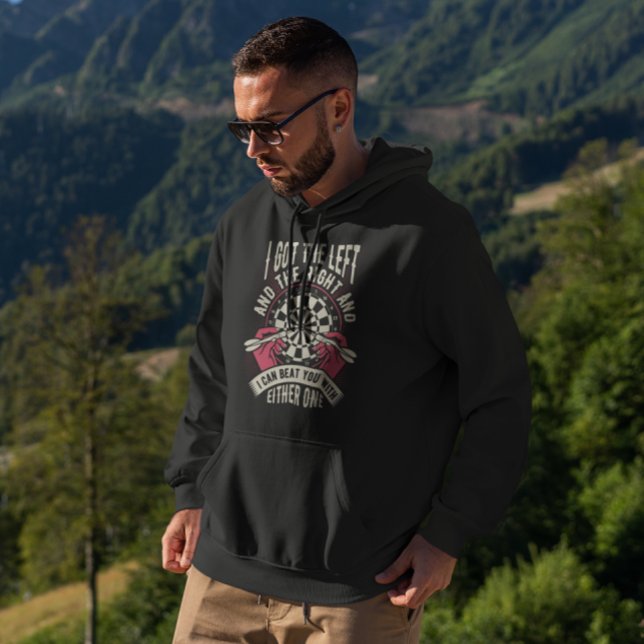 Behandla dig med båda Händer - Sarkastic Dart Lege Hoodie (Skapare uppladdad)