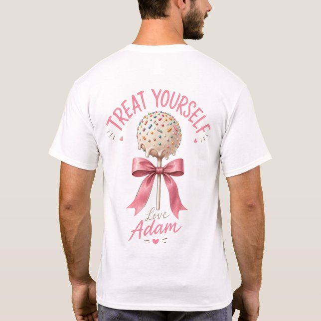 Behandla dig själv t shirt (Baksida)