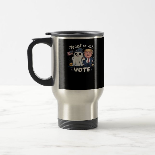 Behandla eller rösta, Spooky Trumpkin, Halloween G Resemugg (Vänster)