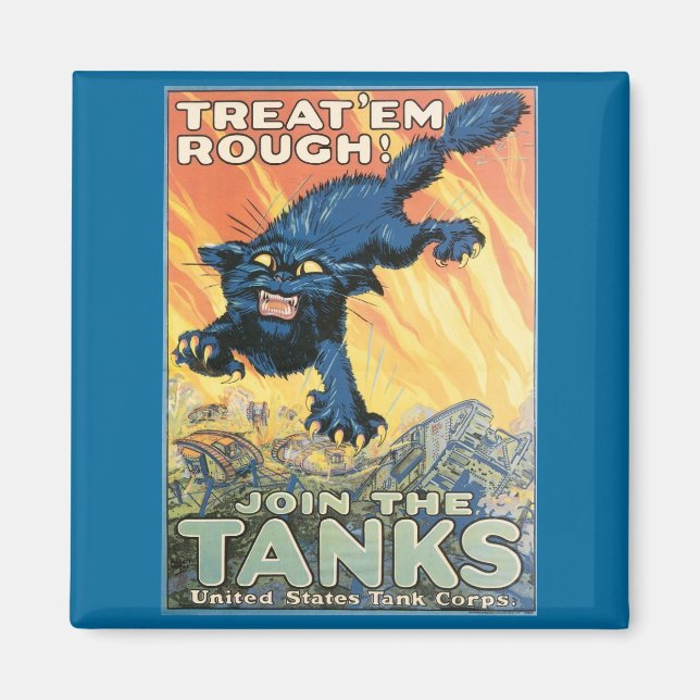 Behandla Em Rough - Gå med Tankerna! Magnet (Framsidan)