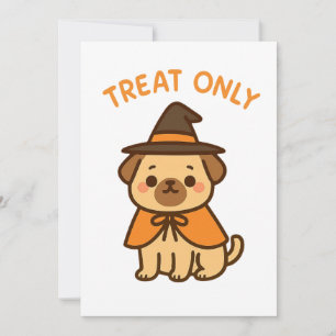 Behandla endast: Halloween-valpupplaga Inbjudningar