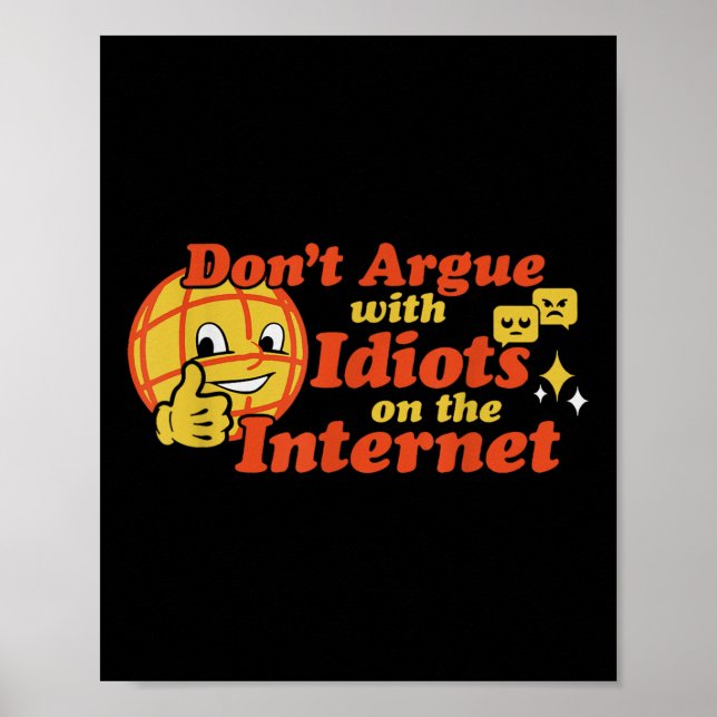 Behandla inte med dioter på Internet. Poster (Framsidan)